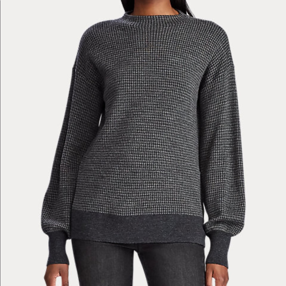 NWT Ralph Lauren mock neck, blouson sleeve sweater